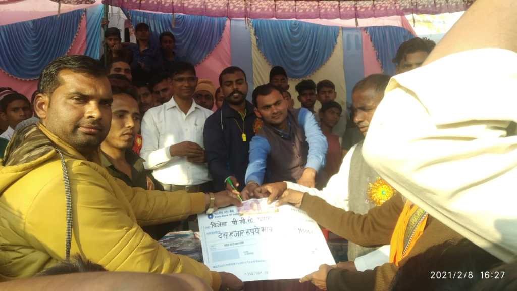 पतारा की टीम ने पुखरायां को हराकर टूर्नामेंट&nbsp;जीता