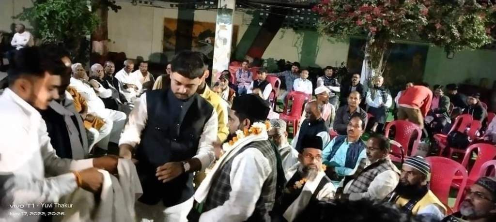 नम्रता –सुदामा ने क्षीर सागर में गंगा जमुनी तहजीब की धारा बहा कर शहर में रचा नया इतिहास , हिंदू मुस्लिम धर्म गुरुओं से दिल खोल कर मिला&nbsp;आशीर्वाद