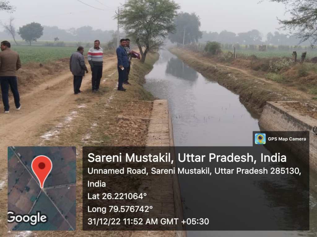 अधीक्षण अभियंता ने स्थलीय अवलोकन कर नहरों के संचालन को&nbsp;परखा