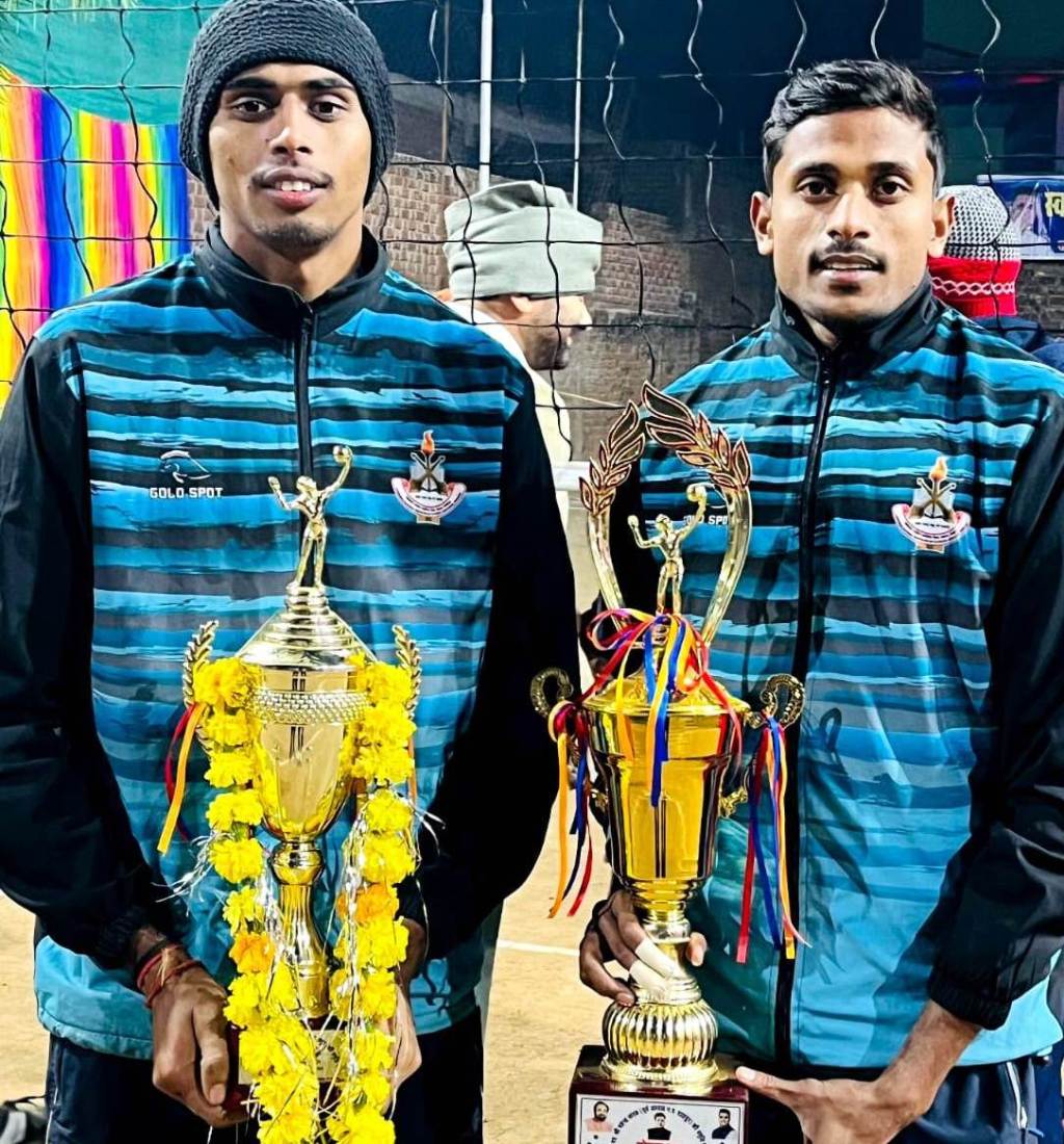 बालीबाल के कस्बे के 2 का राष्ट्रीय प्रशिक्षण  शिविर के लिए&nbsp;चयन