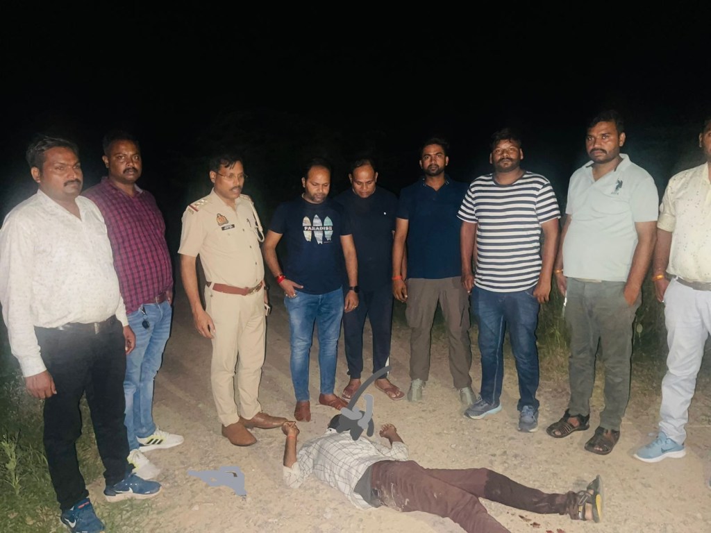 पुलिस की निशानेबाजी को सलाम, एक और बदमाश को पैर में गोली मारकर किया&nbsp;धड़ाम