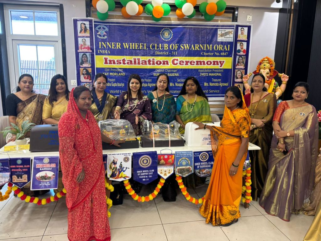 सुविधा इटोरिया को इनर व्हील में फिर अध्यक्ष का&nbsp;ताज