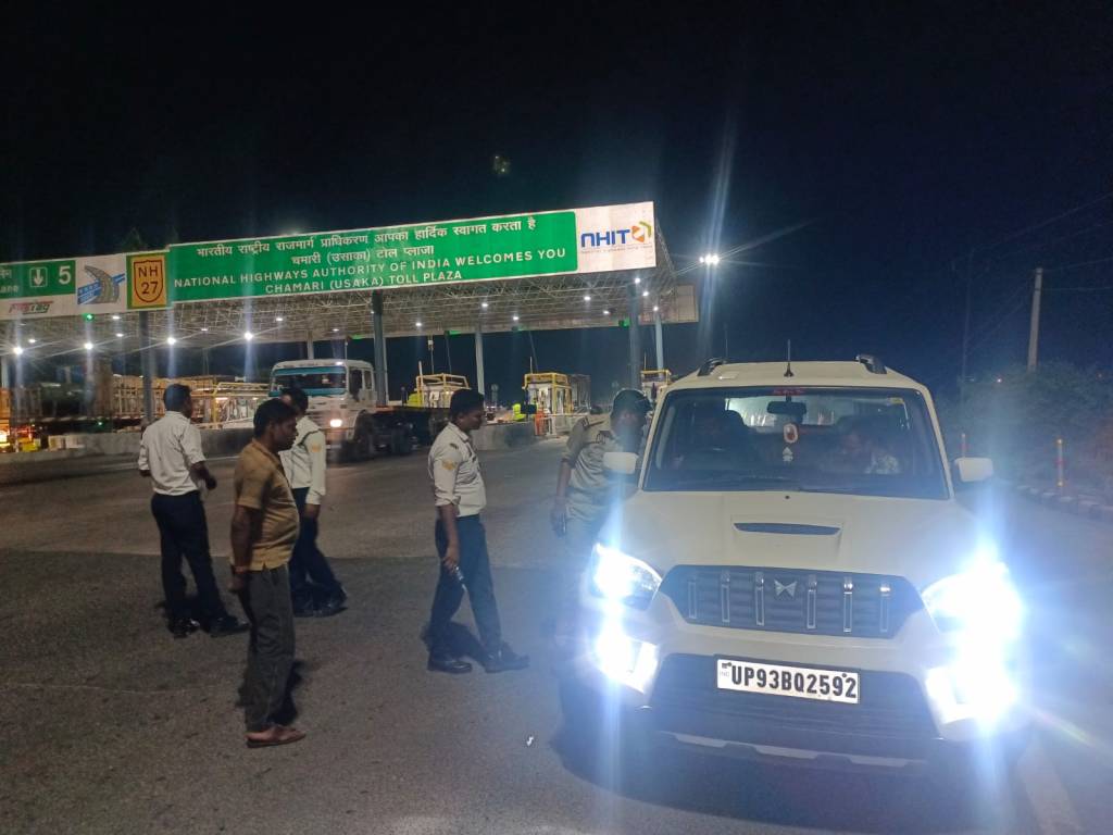 शराबी वाहन चालकों की शामत , टोल पर खडा कर पुलिस ने मुंह&nbsp;सूंघे